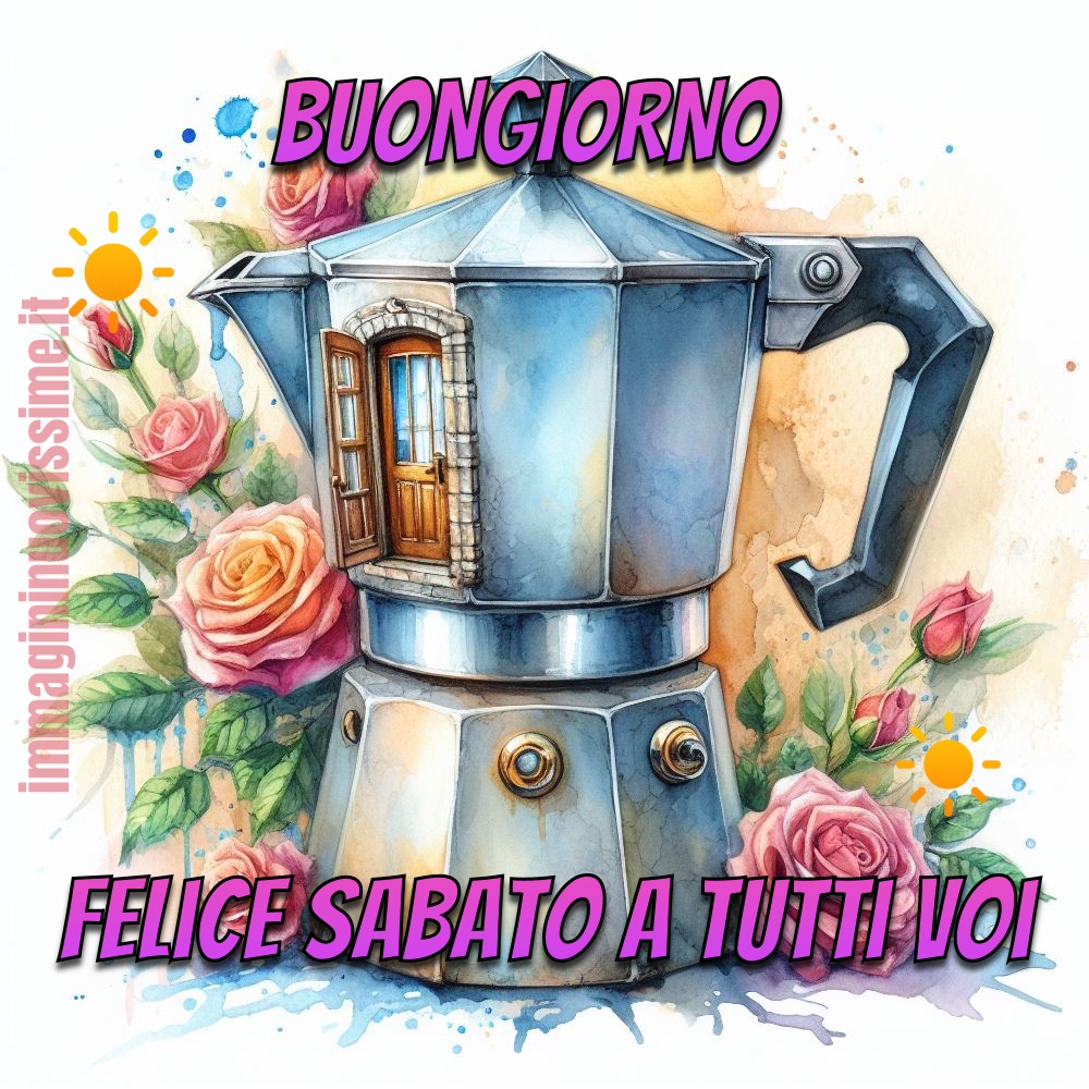 Buongiorno felice sabato a tutti