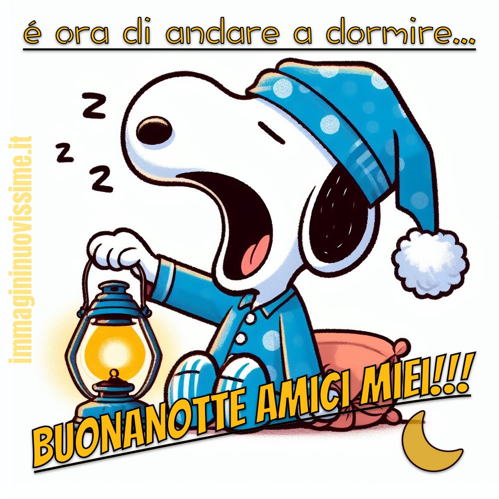 È ora di dormire con Snoopy