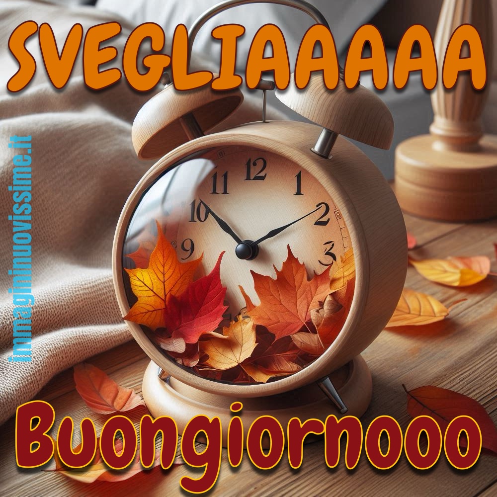 Sveglia buongiorno immagini autunno