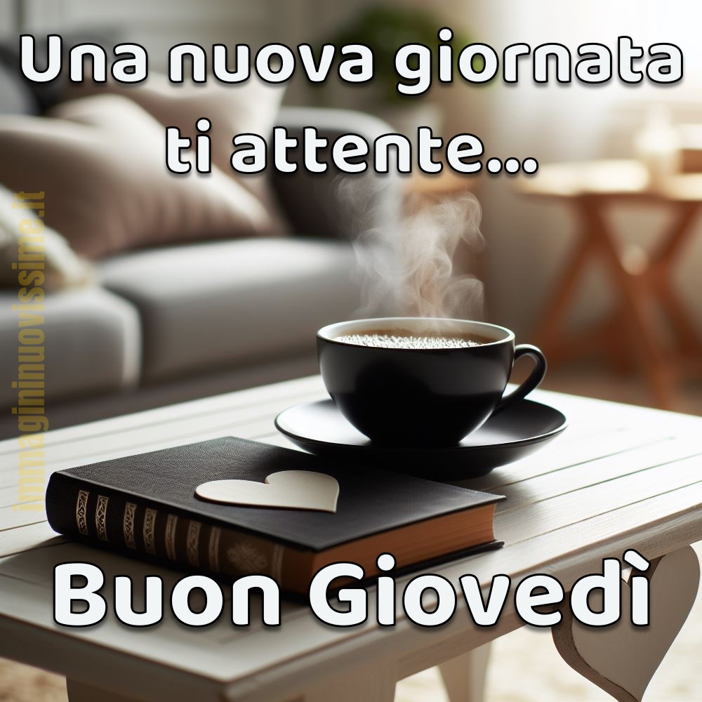 Una nuova giornata ti attende buon giovedì