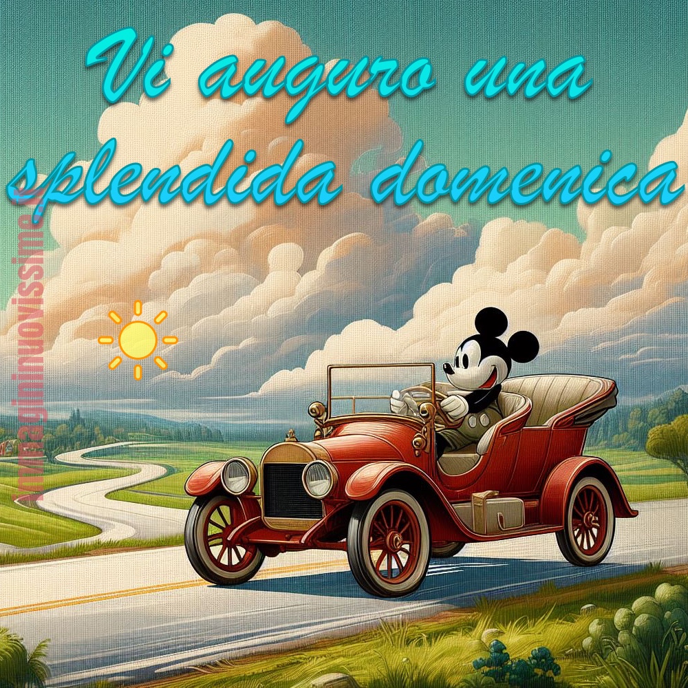 Vi auguro una splendida Domenica! (Topolino)