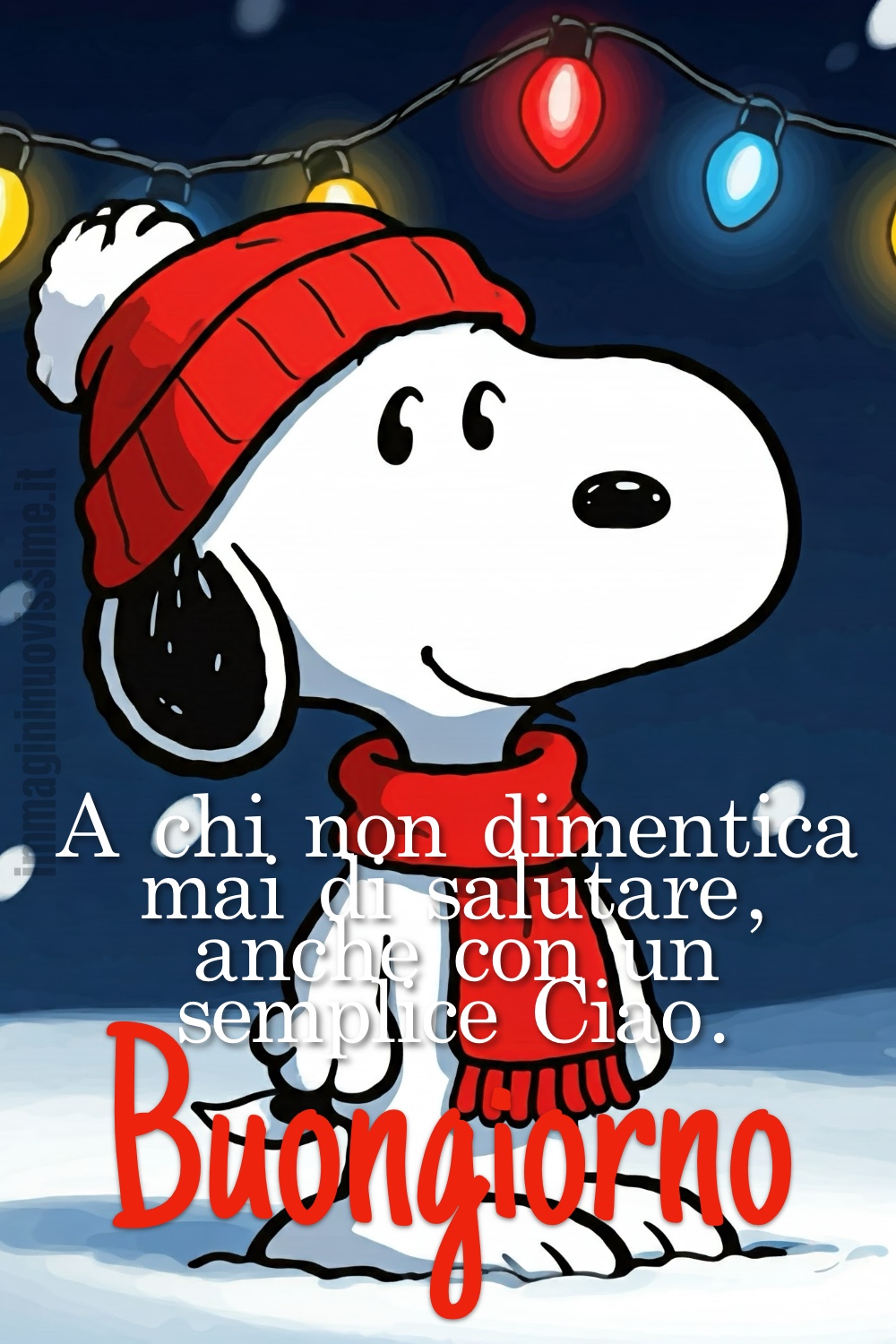 A chi non dimentica mai di salutare, anche con un semplice Ciao. Buongiorno