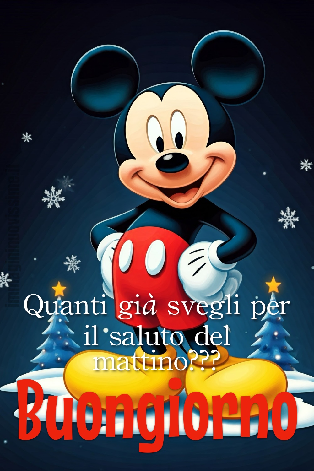 Topolino e il buon giorno natalizio